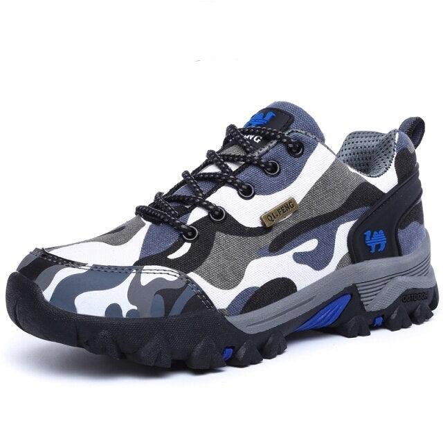Unisex Camouflage Waterproof Hiking Shoes Lightweight Outdoor Trainers