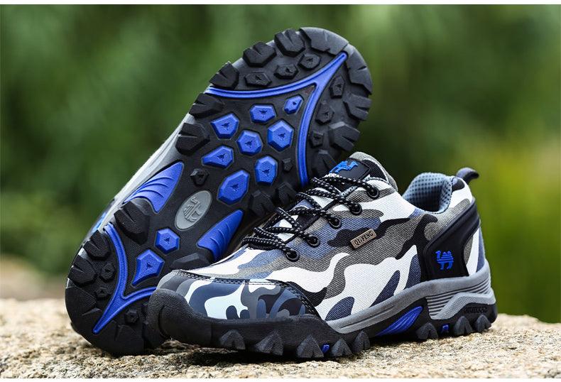 Unisex Camouflage Waterproof Hiking Shoes Lightweight Outdoor Trainers