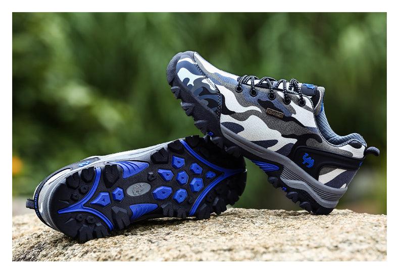 Unisex Camouflage Waterproof Hiking Shoes Lightweight Outdoor Trainers
