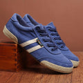 Men's Canvas Lace-Up Casual Sneakers – Breathable Flat Shoes