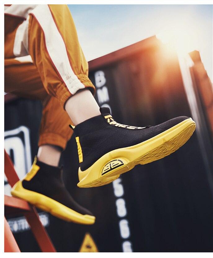 Men's Breathable Knit Running Sneakers – Lightweight Sport Shoes