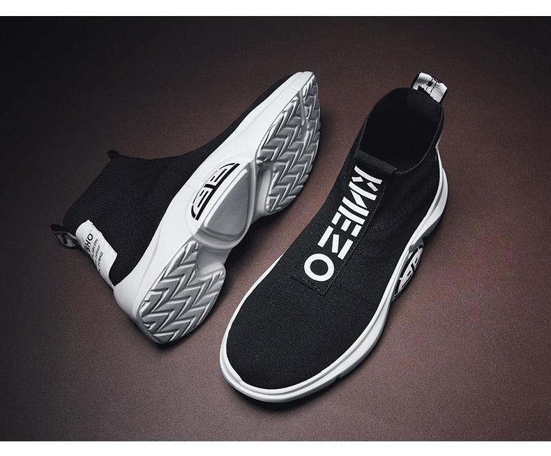 Men's Breathable Knit Running Sneakers – Lightweight Sport Shoes