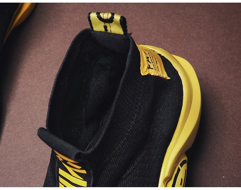 Men's Breathable Knit Running Sneakers – Lightweight Sport Shoes