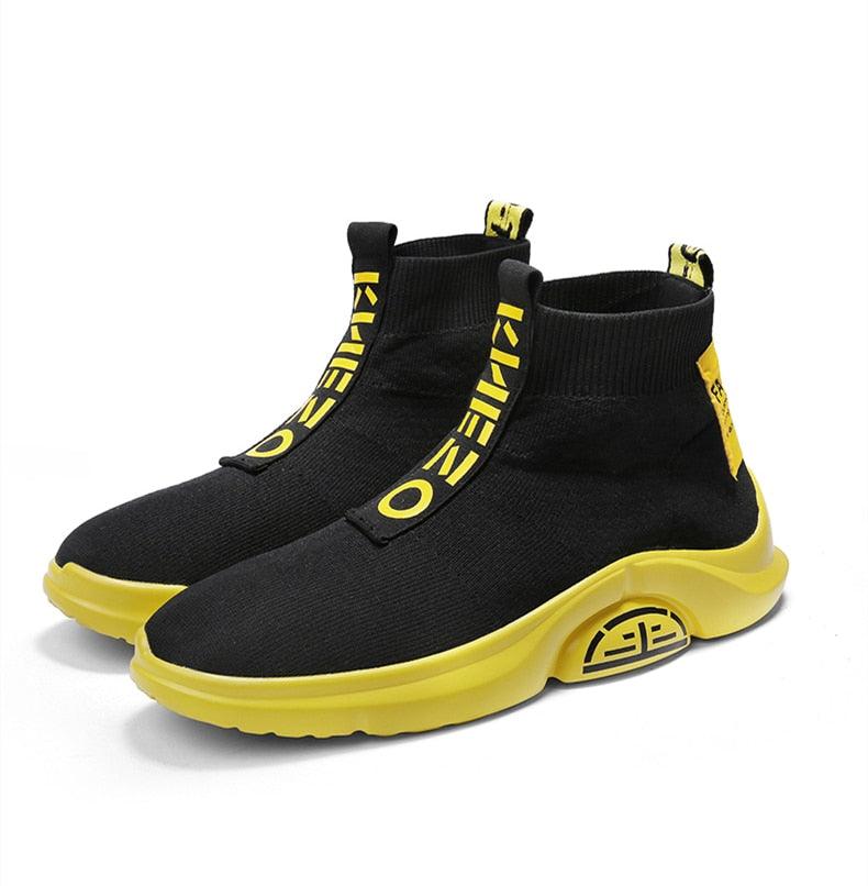 Men's Breathable Knit Running Sneakers – Lightweight Sport Shoes