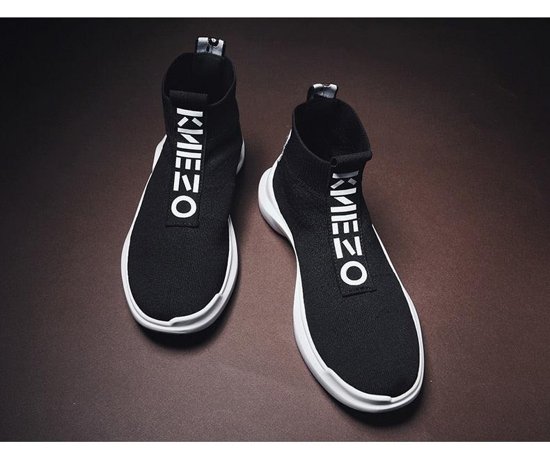 Men's Breathable Knit Running Sneakers – Lightweight Sport Shoes