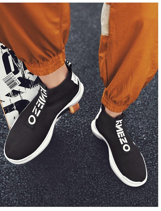 Men's Breathable Knit Running Sneakers – Lightweight Sport Shoes