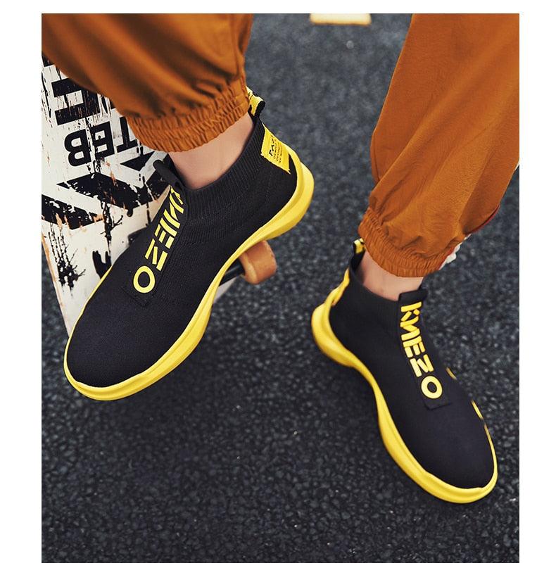 Men's Breathable Knit Running Sneakers – Lightweight Sport Shoes