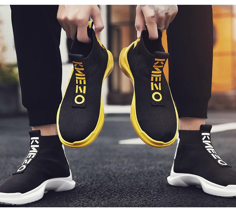 Men's Breathable Knit Running Sneakers – Lightweight Sport Shoes