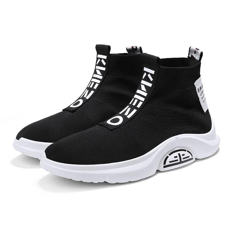 Men's Breathable Knit Running Sneakers – Lightweight Sport Shoes