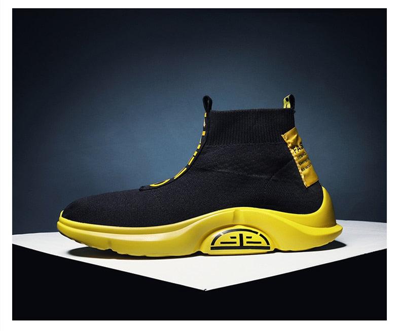 Men's Breathable Knit Running Sneakers – Lightweight Sport Shoes