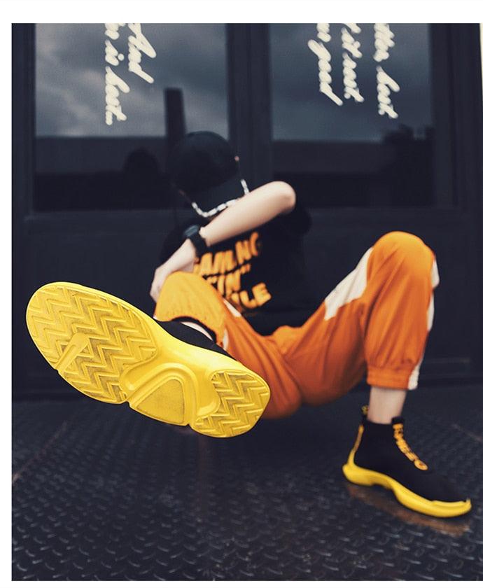 Men's Breathable Knit Running Sneakers – Lightweight Sport Shoes