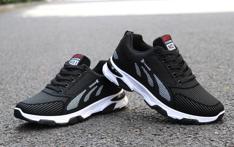 Men's Cushioning Mesh Athletic Running Sneakers
