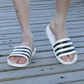 Unisex Striped Summer Slides Lightweight Casual Beach Sandals