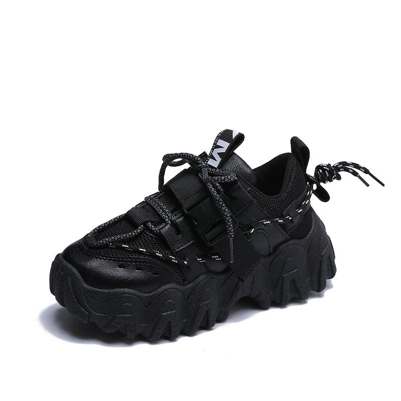 Blue Platform Sneakers Women Casual Lace Up Walking Shoes