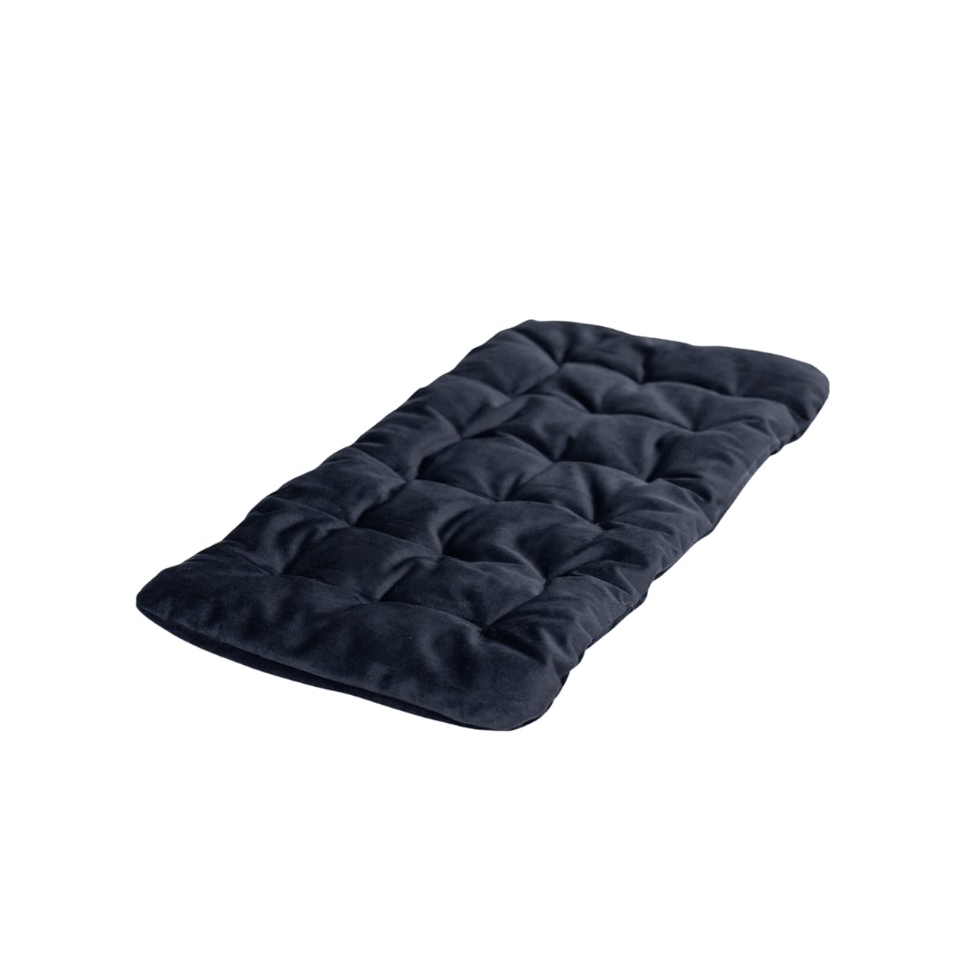 A sleek black sleeping pillow for cats by Enjoy The Wood