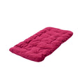 A soft burgundy sleeping cat pillow designed to provide comfort and boundary for feline pets