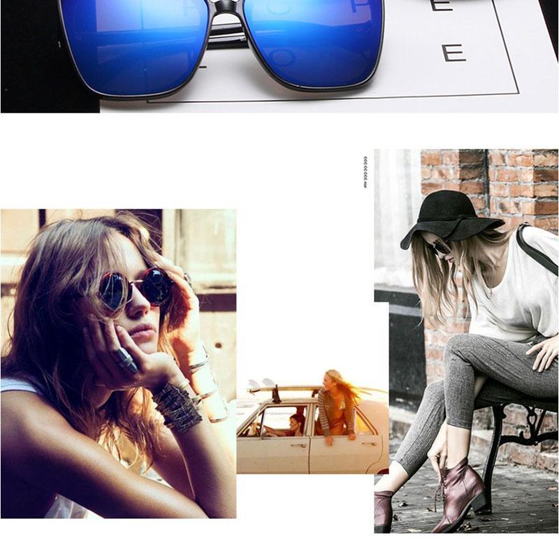 Classic Retro Square Cat Eye Sunglasses for Women and Men