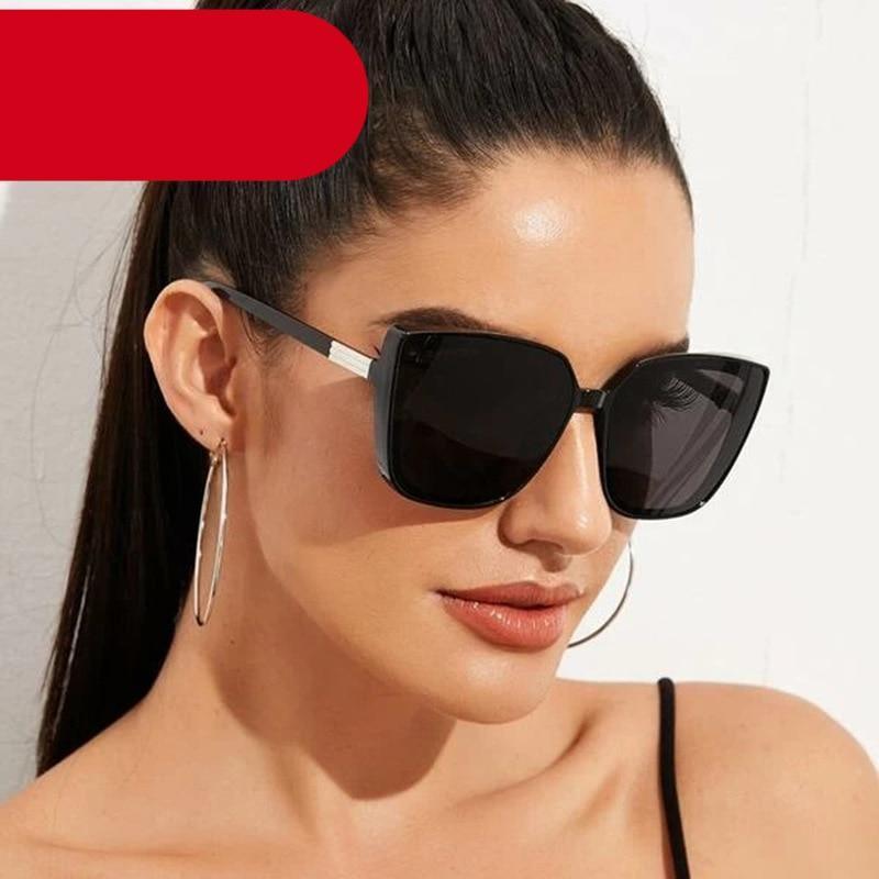Classic retro square cat eye sunglasses for women and men in various colors