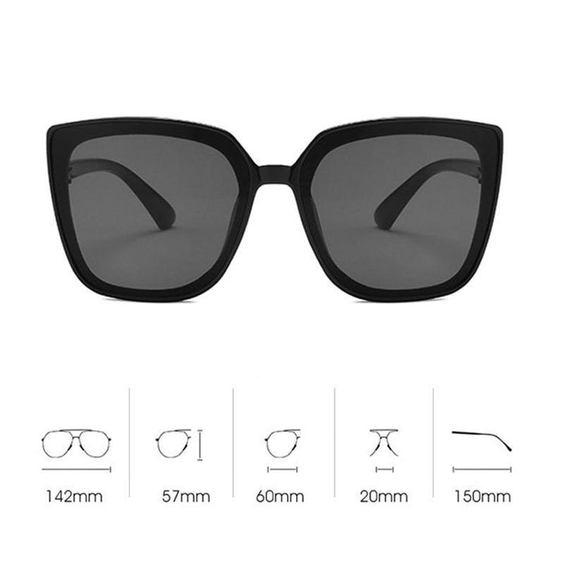 Classic Retro Square Cat Eye Sunglasses for Women and Men