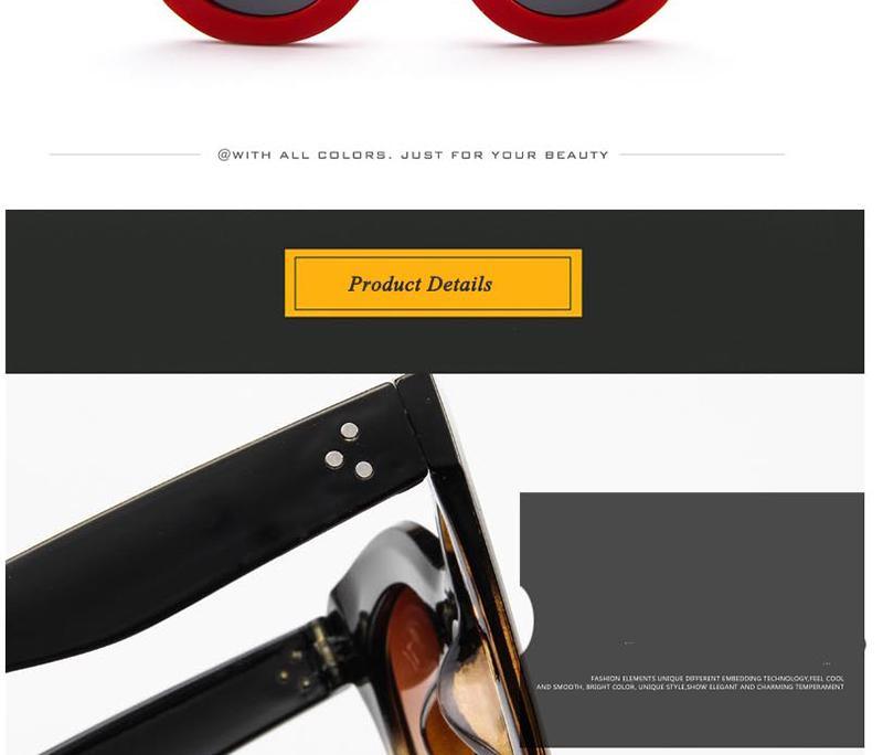 Oversized Vintage Cat Eye Polarized Sunglasses for Women