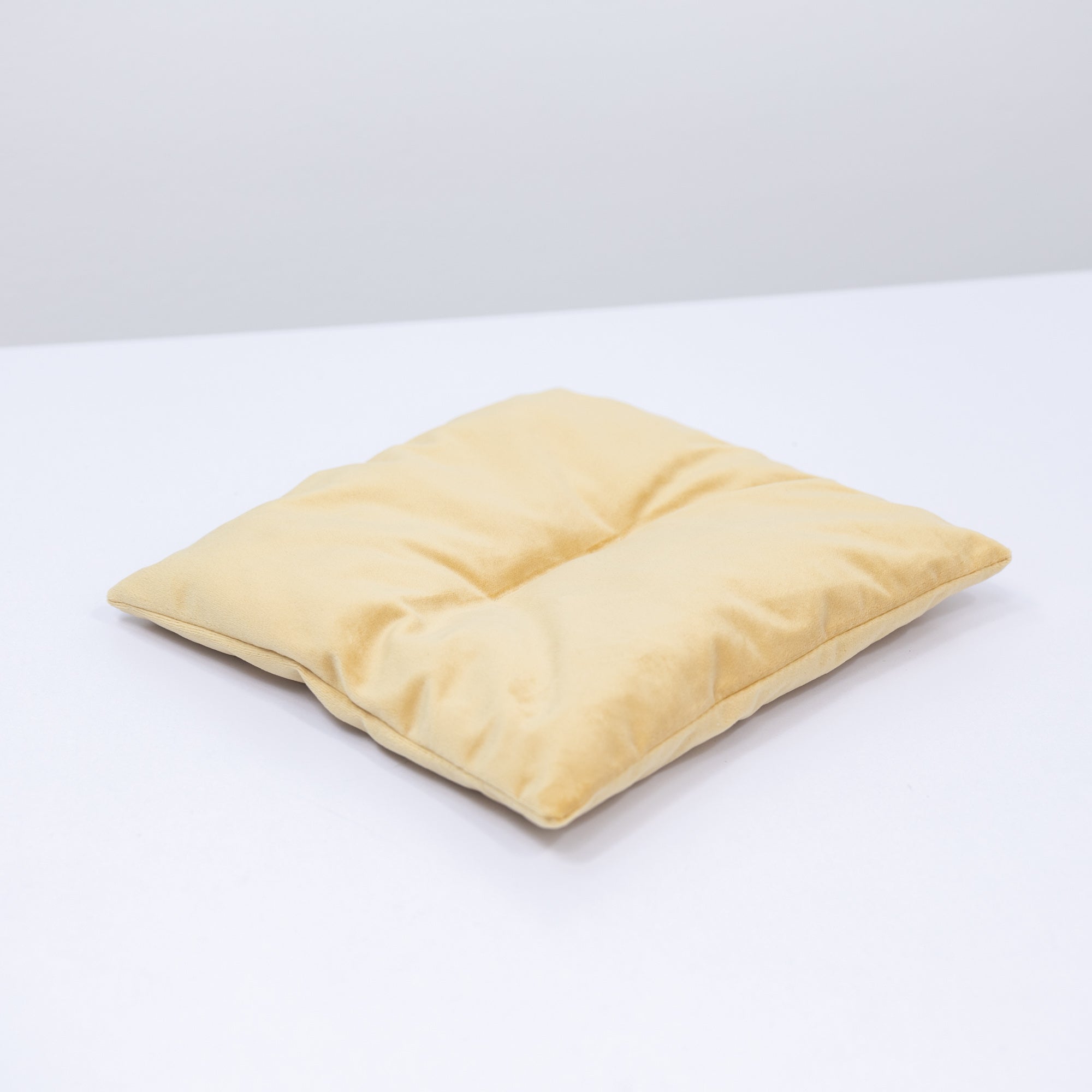 Plush Cat Cushion Pillow - Yellow
