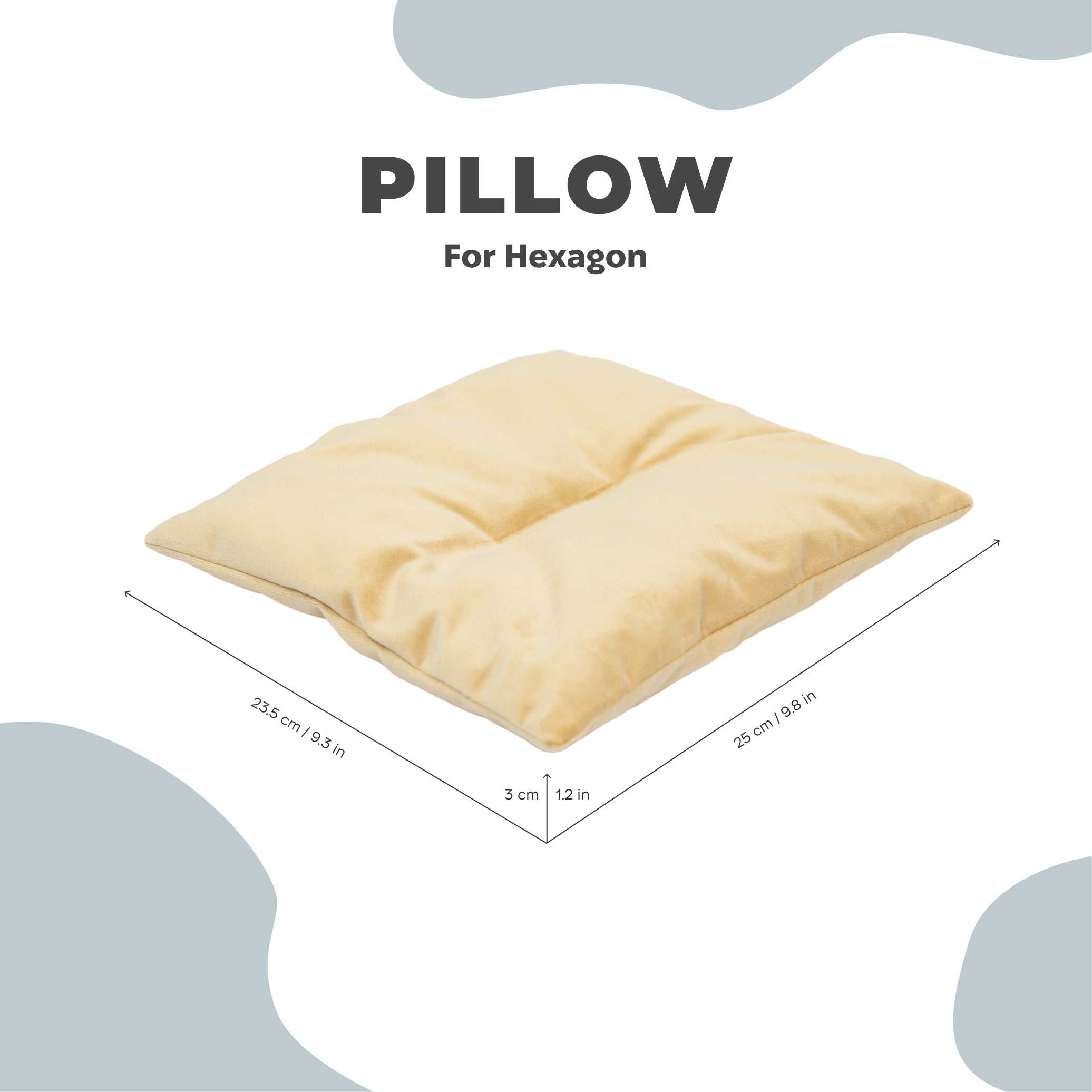 Plush Cat Cushion Pillow - Yellow