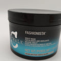 TIGI Catwalk Fashionista Violet Mask 7.05 oz jar in black packaging with blue gradient accents.