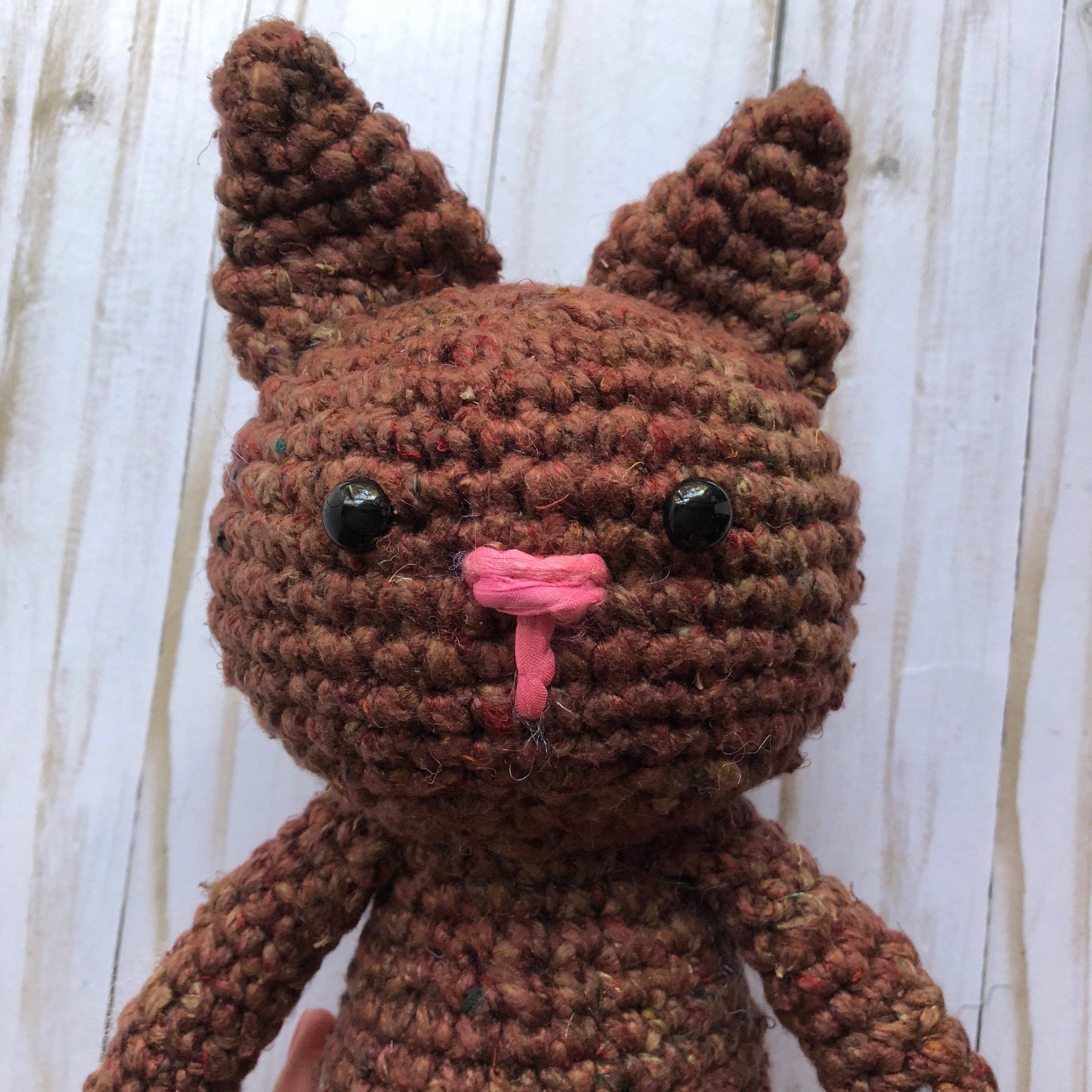 Amigurumi Crochet Cat Kit: DIY Handmade Fall Leaf Cat Pattern