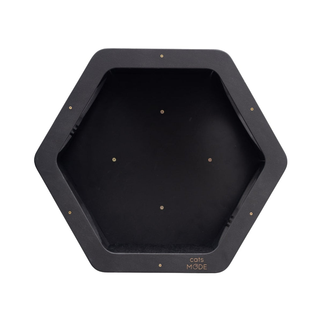 Black Wall Mounted Cat Shelves for Climbing and Exploration