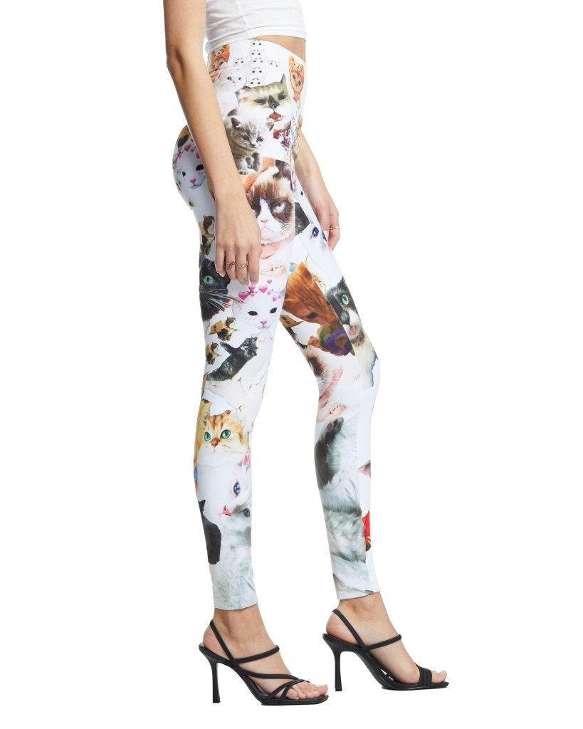 I Like Cats and So Do You High-Waisted Printed Leggings