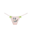 Felix Pixel Kitten G-String - Pastel Pink Y2K Kawaii Panties