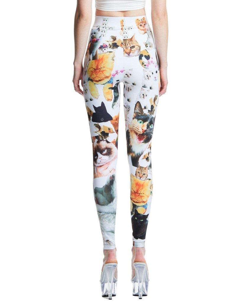 I Like Cats and So Do You High-Waisted Printed Leggings