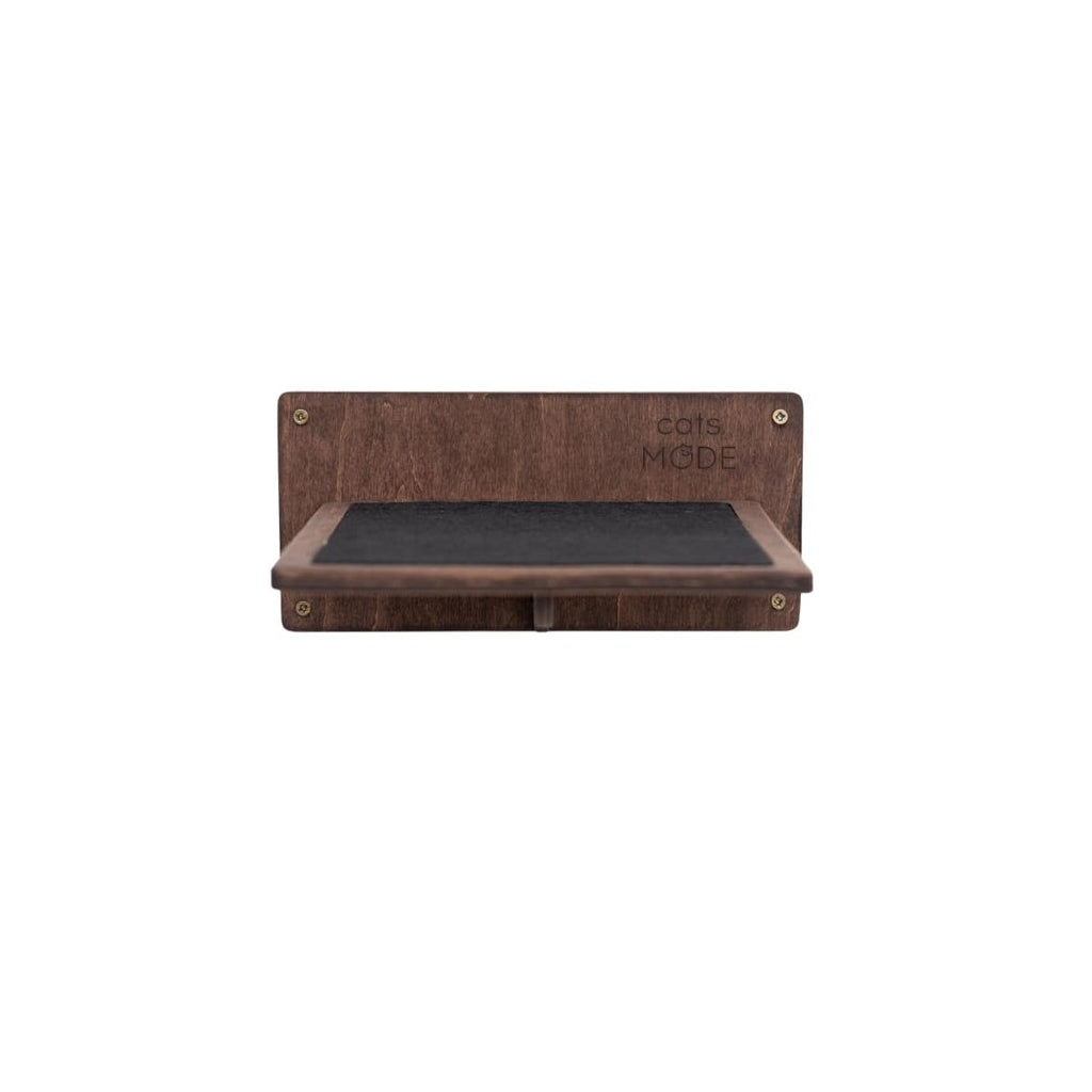 Wooden Decagon Step Platform for Kids and Adults - Dark Walnut