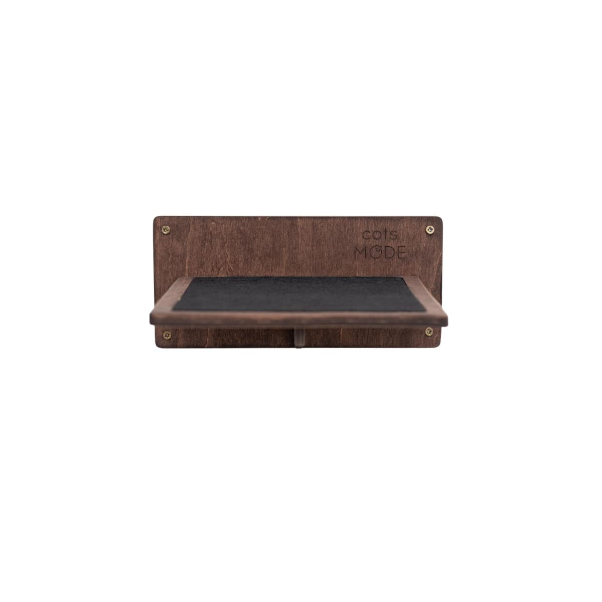 Wooden Decagon Step Platform for Kids and Adults - Dark Walnut
