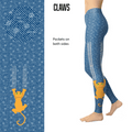 Claws Cat Scratch Leggings and Pockets