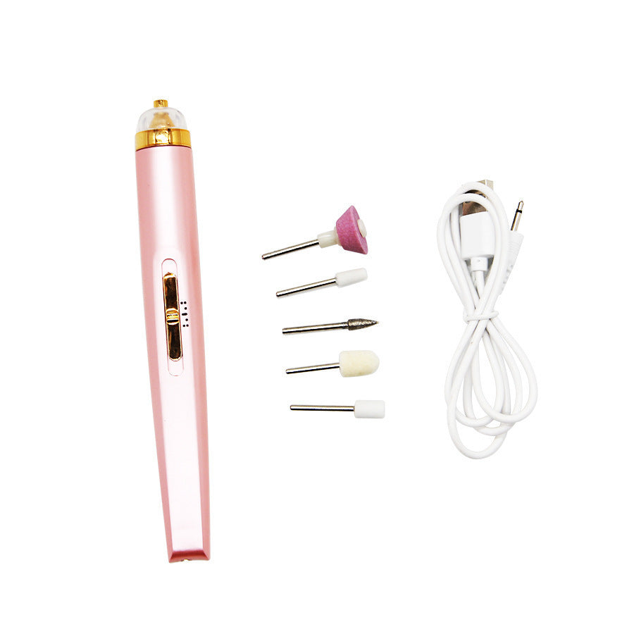 5-in-1 Electric Nail Drill Kit, Cordless USB Rechargeable Manicure