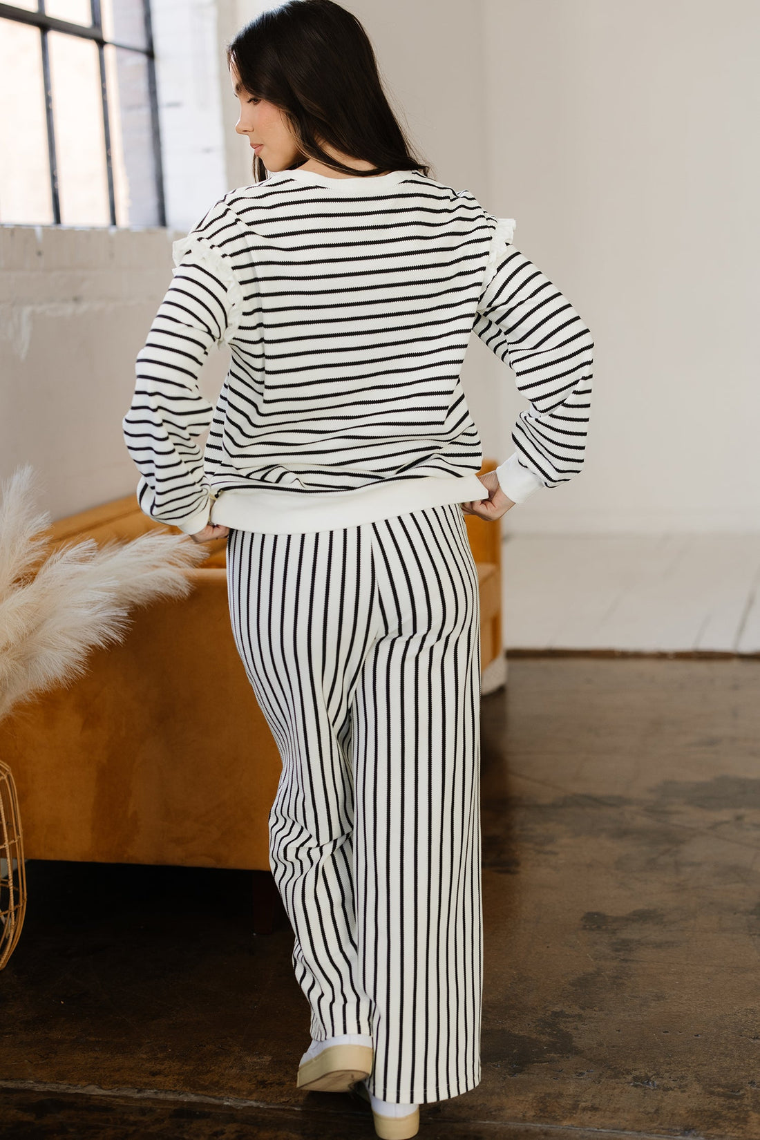 Stella Trim Drop Shoulder Lounge Set