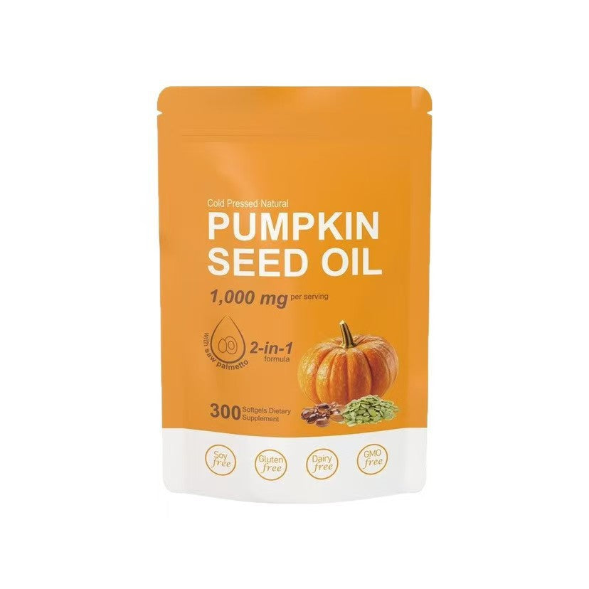 300 Softgel Capsules Of Orange Pumpkin Seed Oil