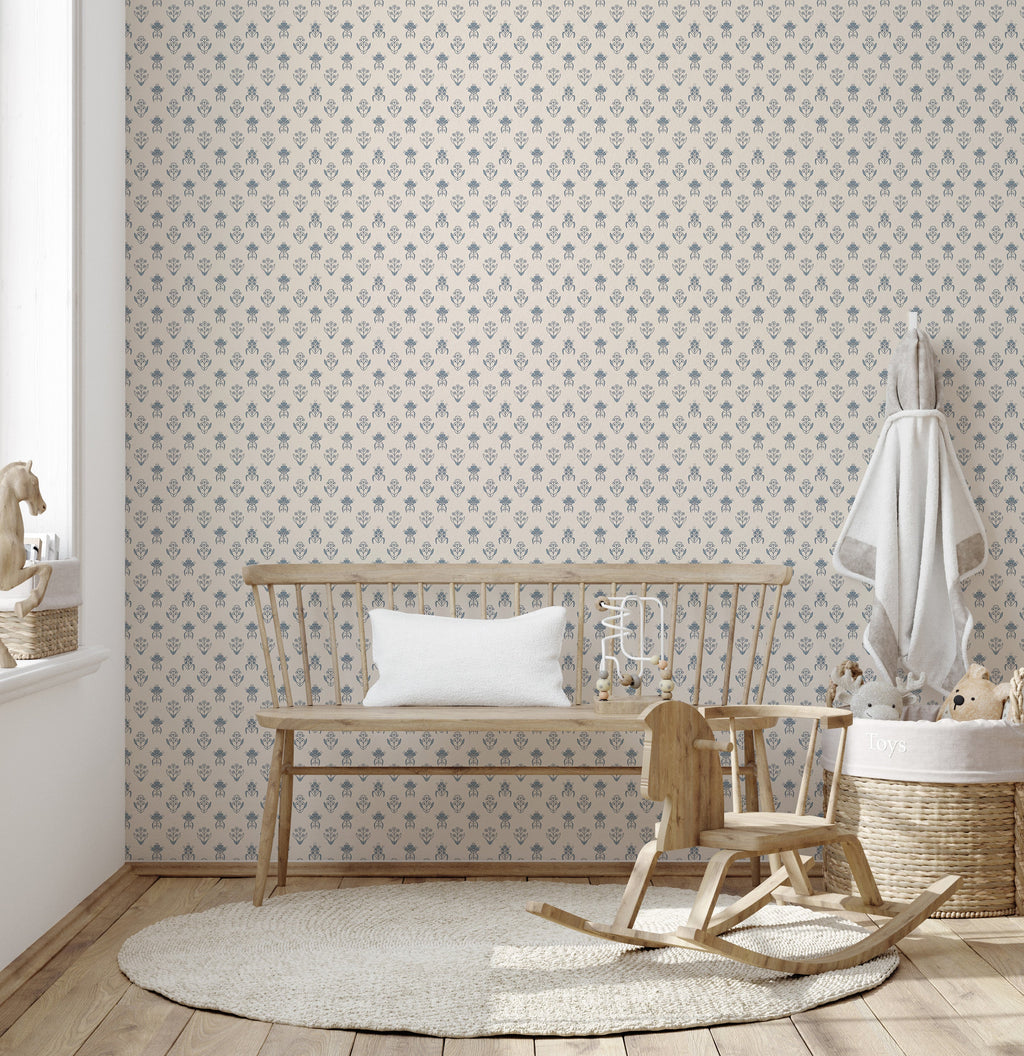 Laina Removable Peel and Stick Wallpaper by Quirky Paisley Designs