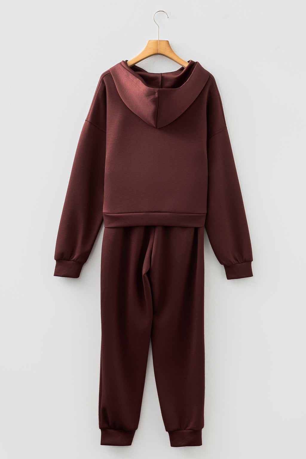 Women's Cropped Hoodie and Jogger Lounge Set - Matching 2pc Set