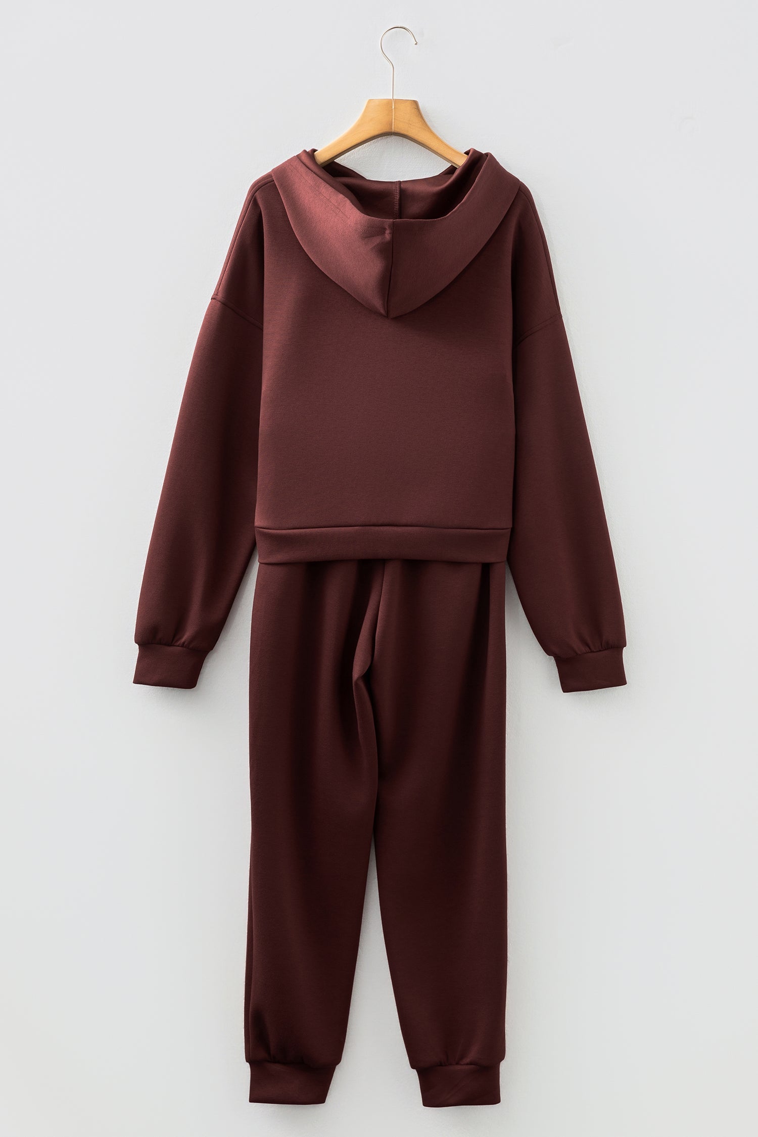 Women's Cropped Hoodie and Jogger Lounge Set - Matching 2pc Set