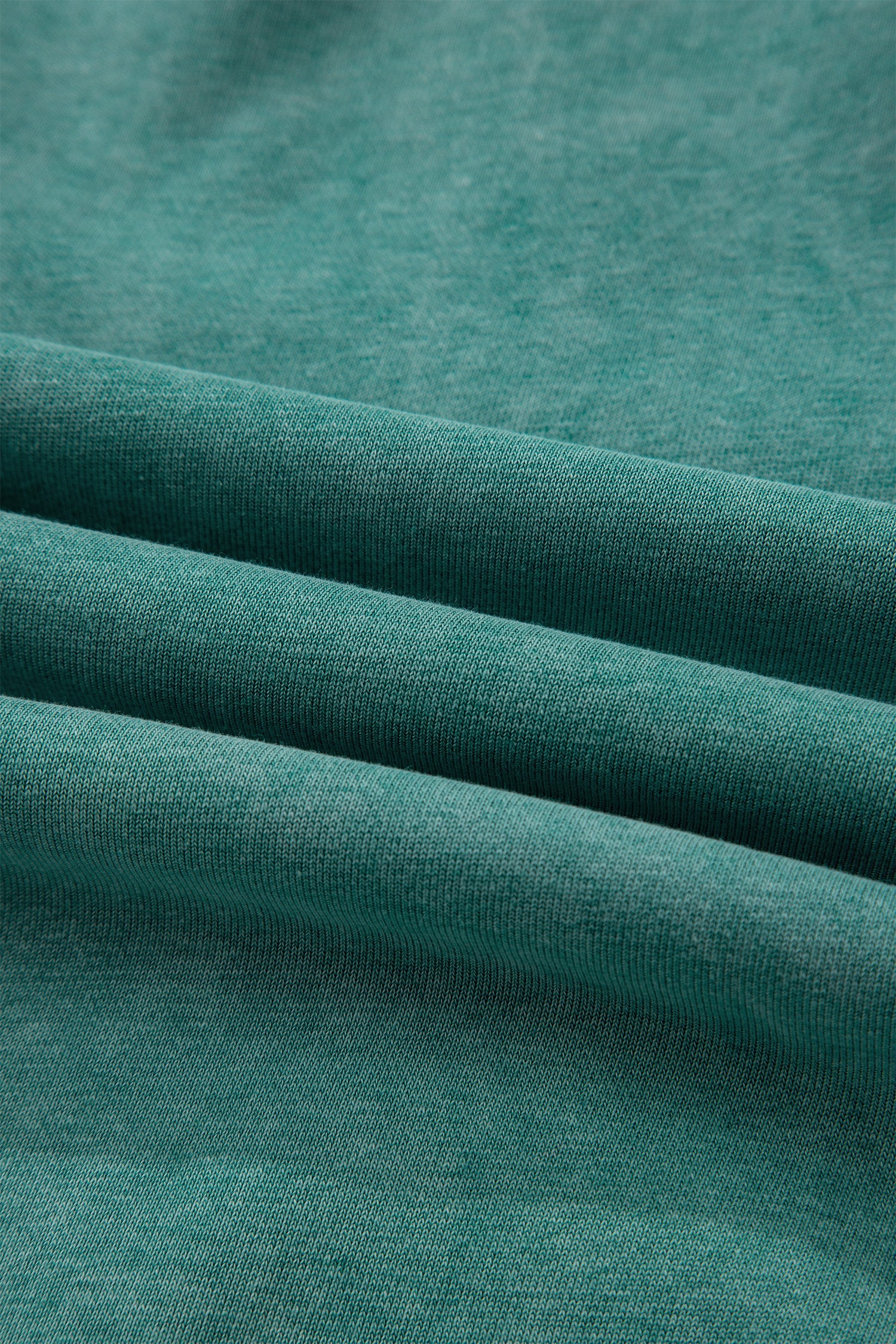 Solid Half-Zip Kangaroo Pocket Baggy Hoodie