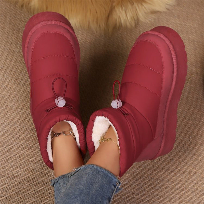 Women’s Fleece-Lined Short Winter Boots Cozy Ankle Booties - Image 6