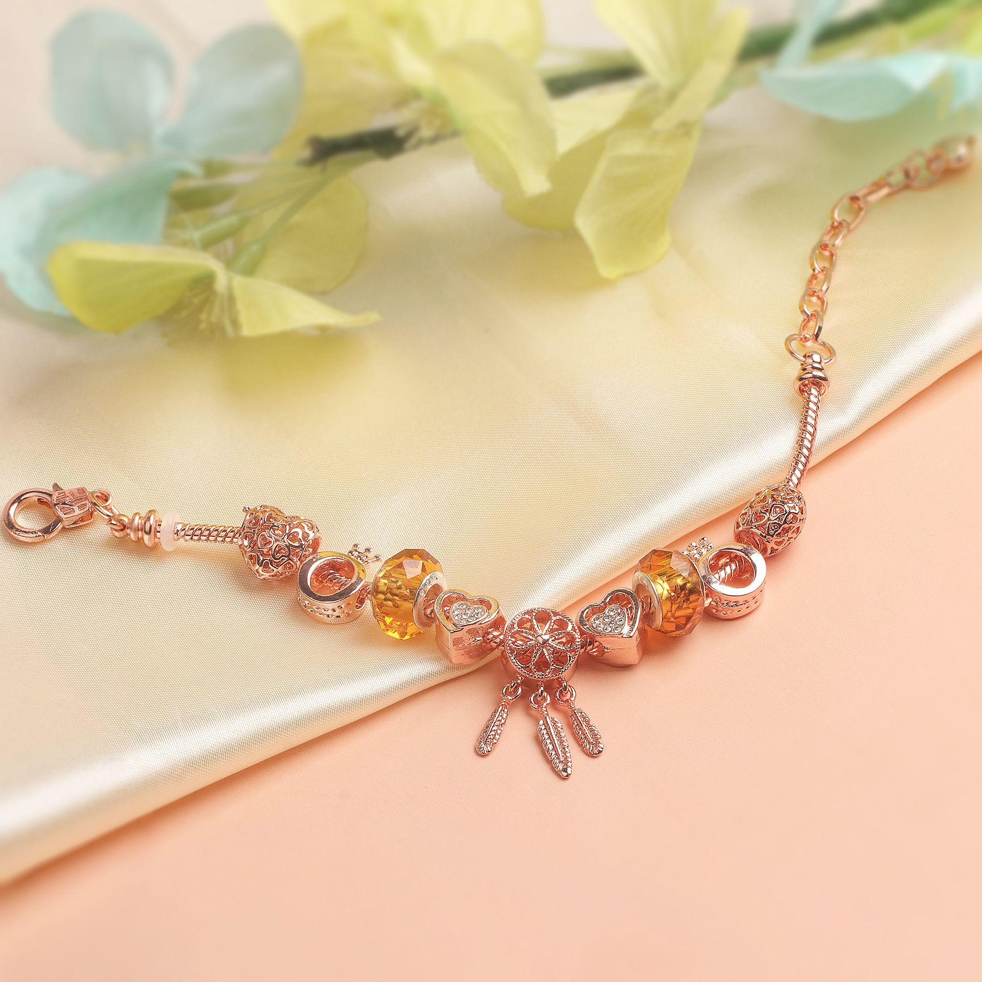 New Rose Gold Bracelet European And American Style Bangle