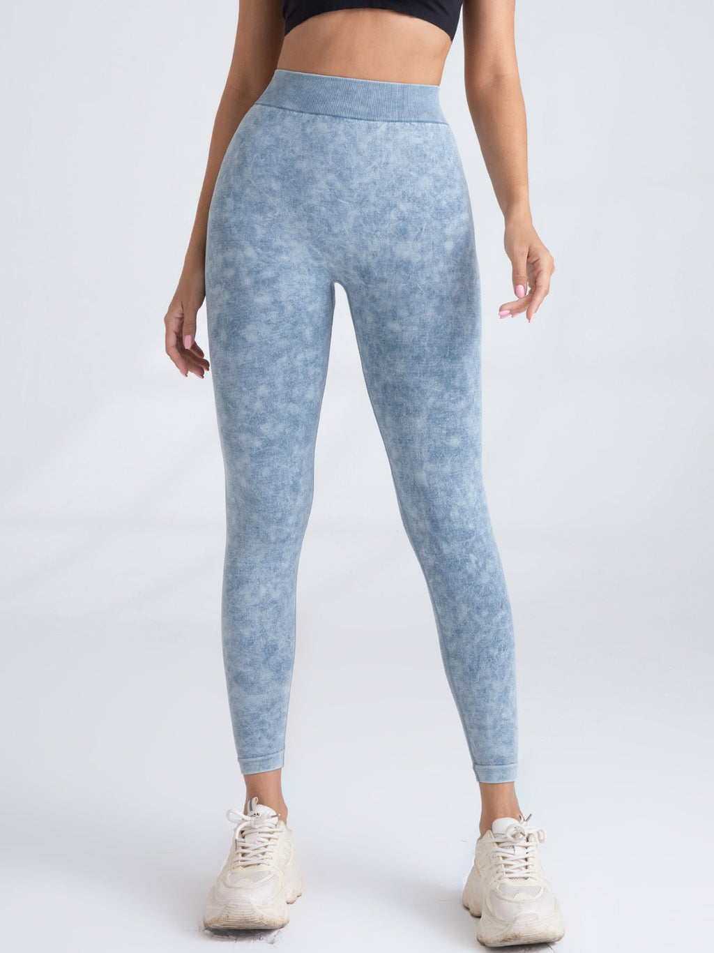 V-Back Scrunch Butt Seamless Yoga Leggings High-Waist Tights