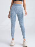 V-Back Scrunch Butt Seamless Yoga Leggings High-Waist Tights