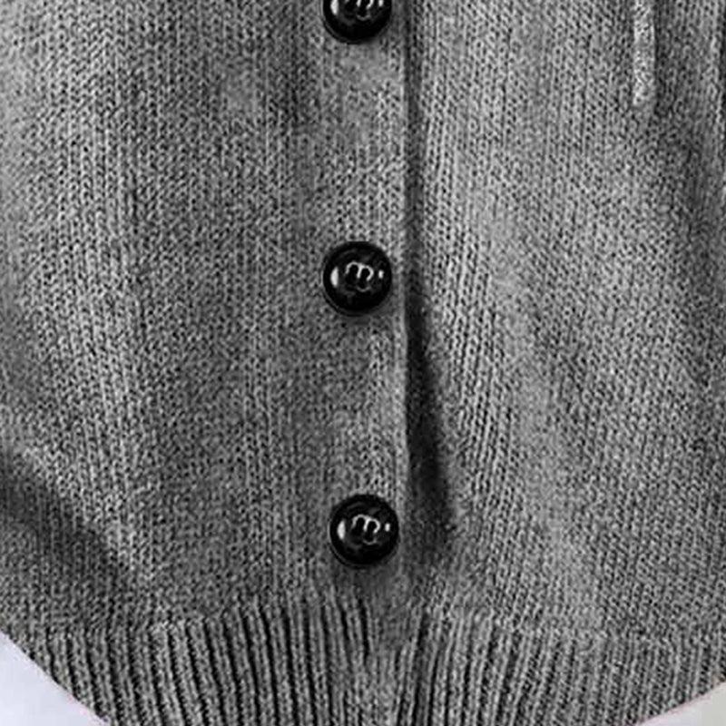 Women’s Button-Down Hoodie Cardigan Sweater Coat - Relaxed Knit