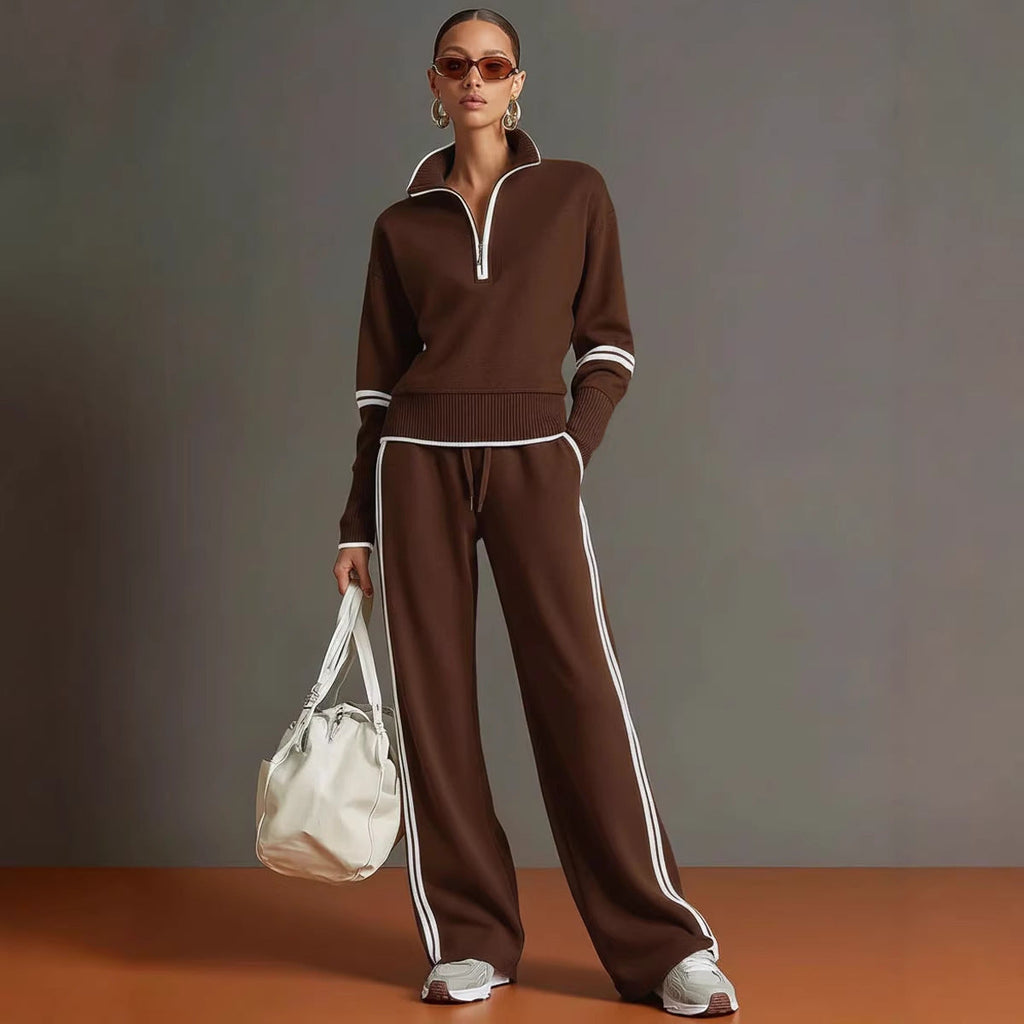 Women’s Casual Two-Piece Long Sleeve Pullover and Jogger Set - Image 4