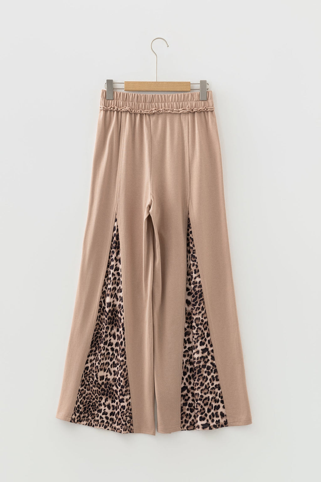 Leopard Patchwork Mineral Wash Wide Leg Pants