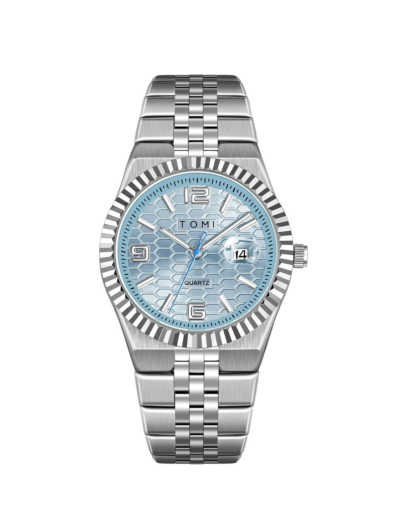 Minimalist Men's Quartz Wristwatch with Classic Silver Finish